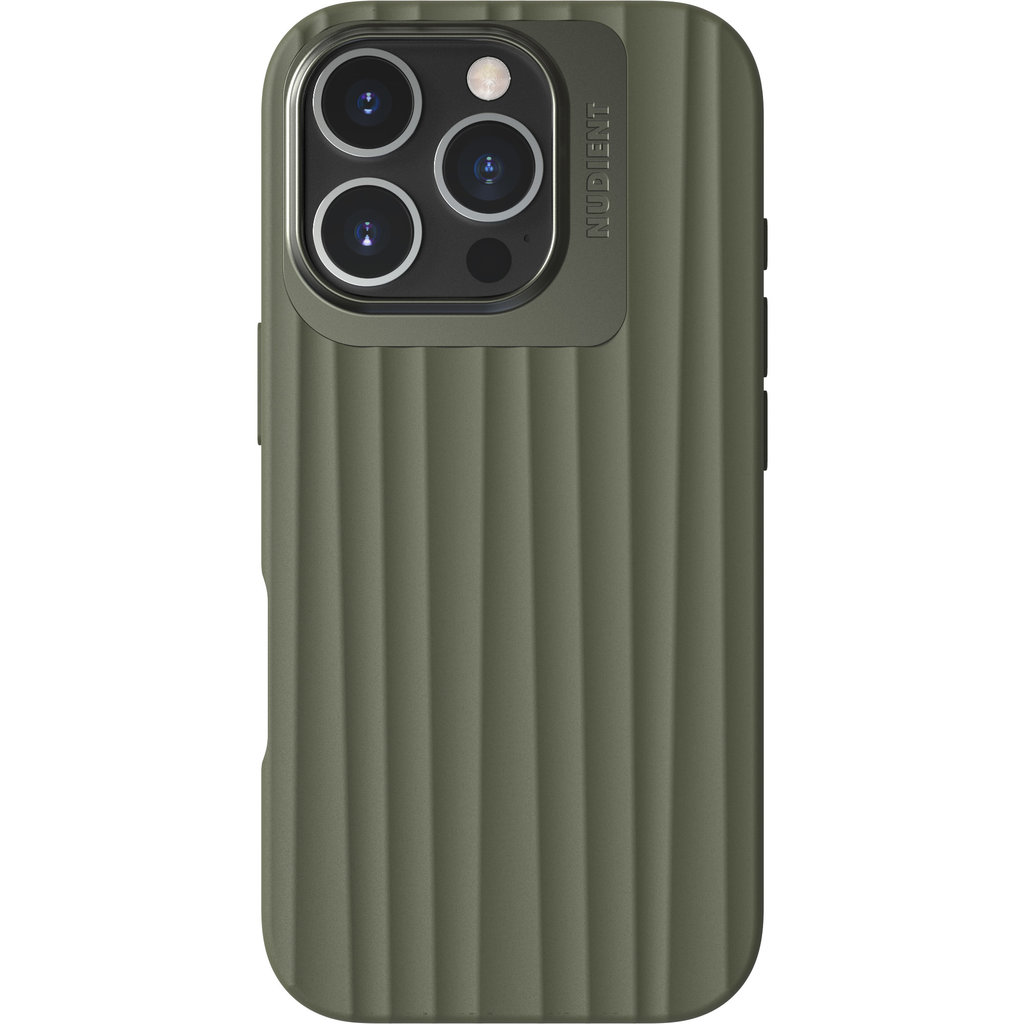 Nudient Bold MagSafe Case Apple iPhone 16 Pro Olive Green