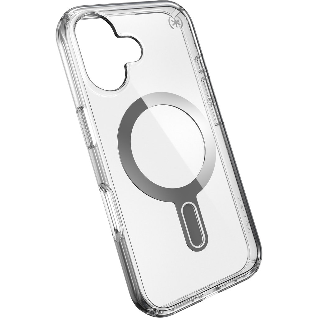 Speck Presidio Perfect Clear + ClickLock Apple iPhone 16 Clear - with Microban