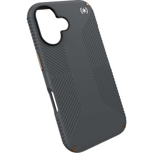 Speck Presidio2 Grip Apple iPhone 16 Charcoal Grey - with Microban