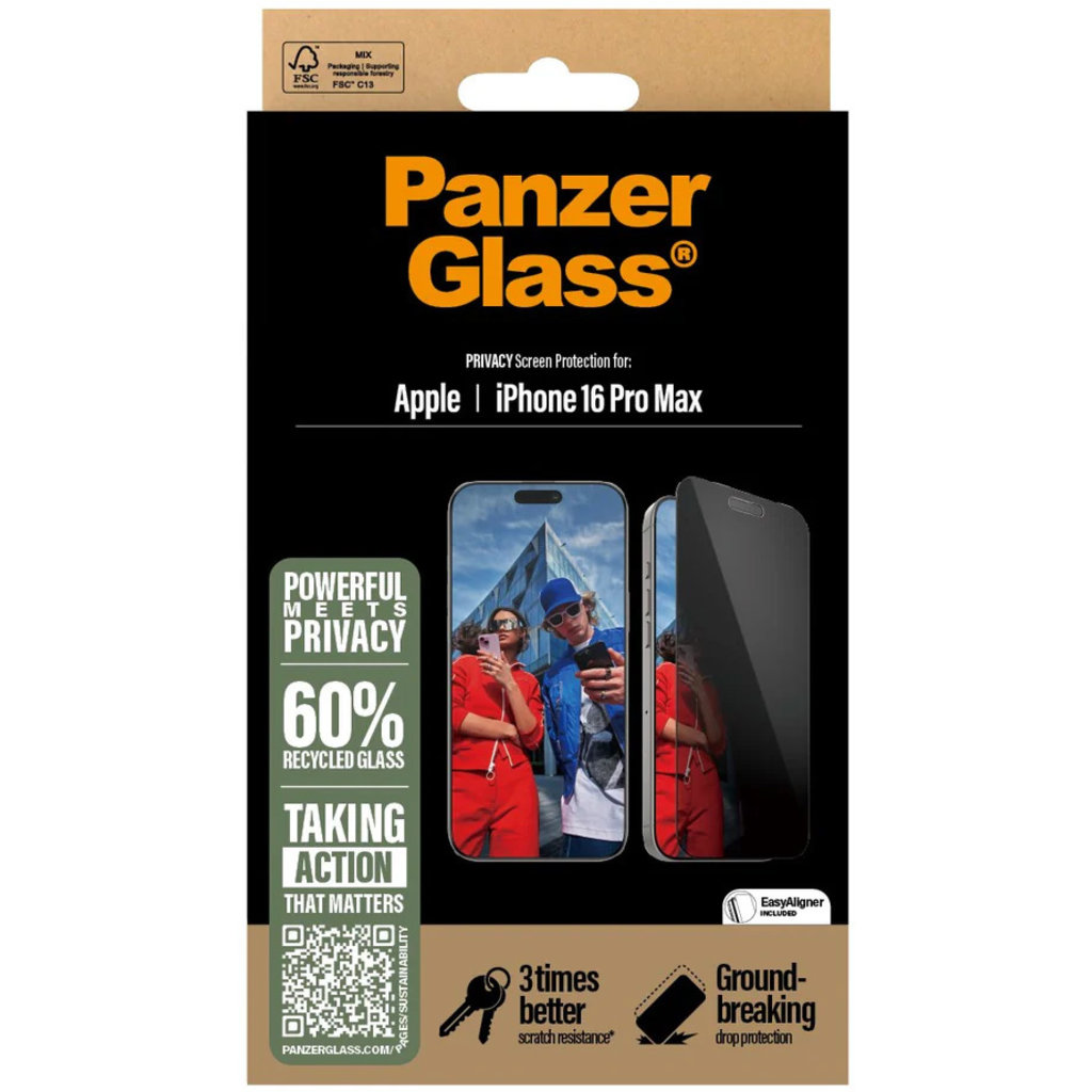 Panzerglass Apple iPhone 16 Pro Max - Ultra-Wide Fit Privacy Glass