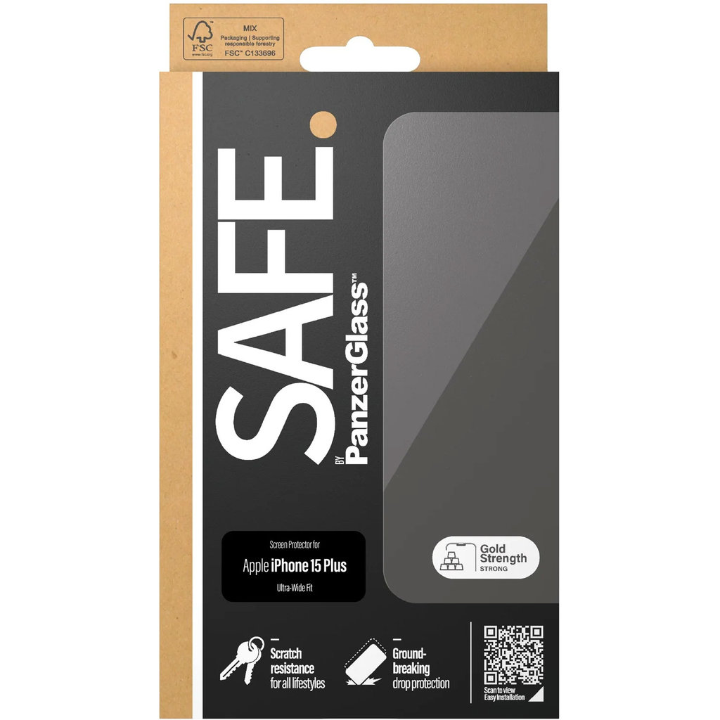 SAFE by Panzerglass Apple iPhone 15 Plus - Ultra-Wide-Fit