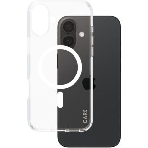CARE by PanzerGlass Flagship Case Transparent Urban Combat w. White MagSafe iPhone 16 Plus