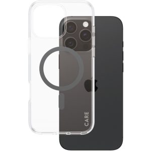 CARE by PanzerGlass Flagship Case Transparent Urban Combat w. Black MagSafe iPhone 16 Pro Max