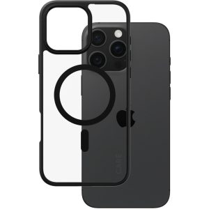 CARE by PanzerGlass Flagship Case Transparent Urban Combat w. Black Frame & MagSafe iPhone 16 Pro Max