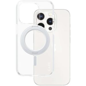 CARE by PanzerGlass Feature Case Transparent w. Silver Kickstand & MagSafe iPhone15 Pro