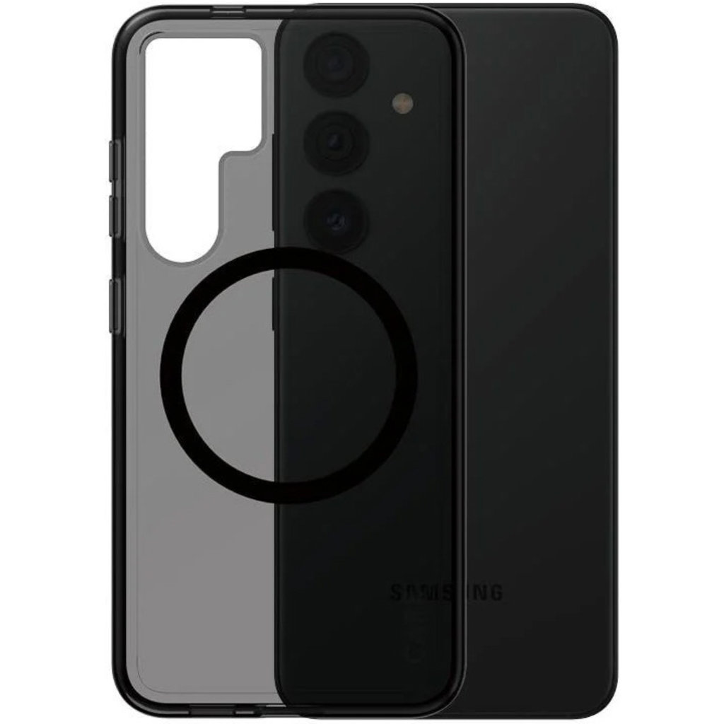 CARE by PanzerGlass Flagship Case Transparent Urban Combat w. Black QI Module Samsung S24