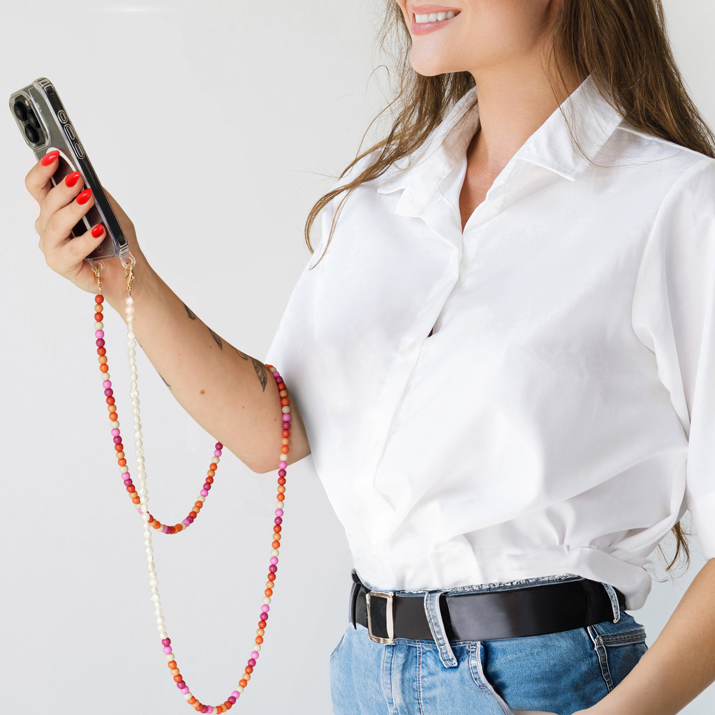 Casetastic Lanyard Beads and Pearls - Multicolor Winter (125cm)