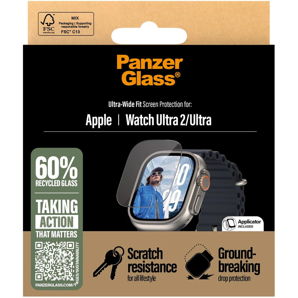 PanzerGlass Apple Watch Ultra/Ultra 2 - Ultra Wide Fit