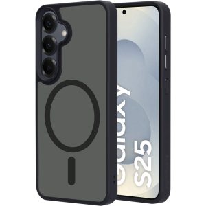Mobiparts Hardcover Samsung Galaxy S25 Satin Black (Magsafe Compatible)