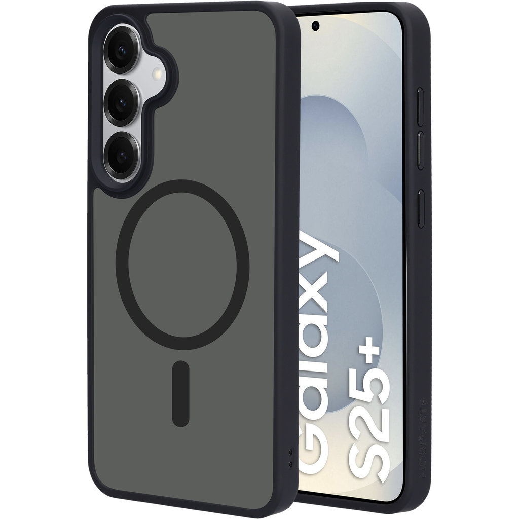 Mobiparts Hardcover Samsung Galaxy S25 Plus Satin Black (Magsafe Compatible)