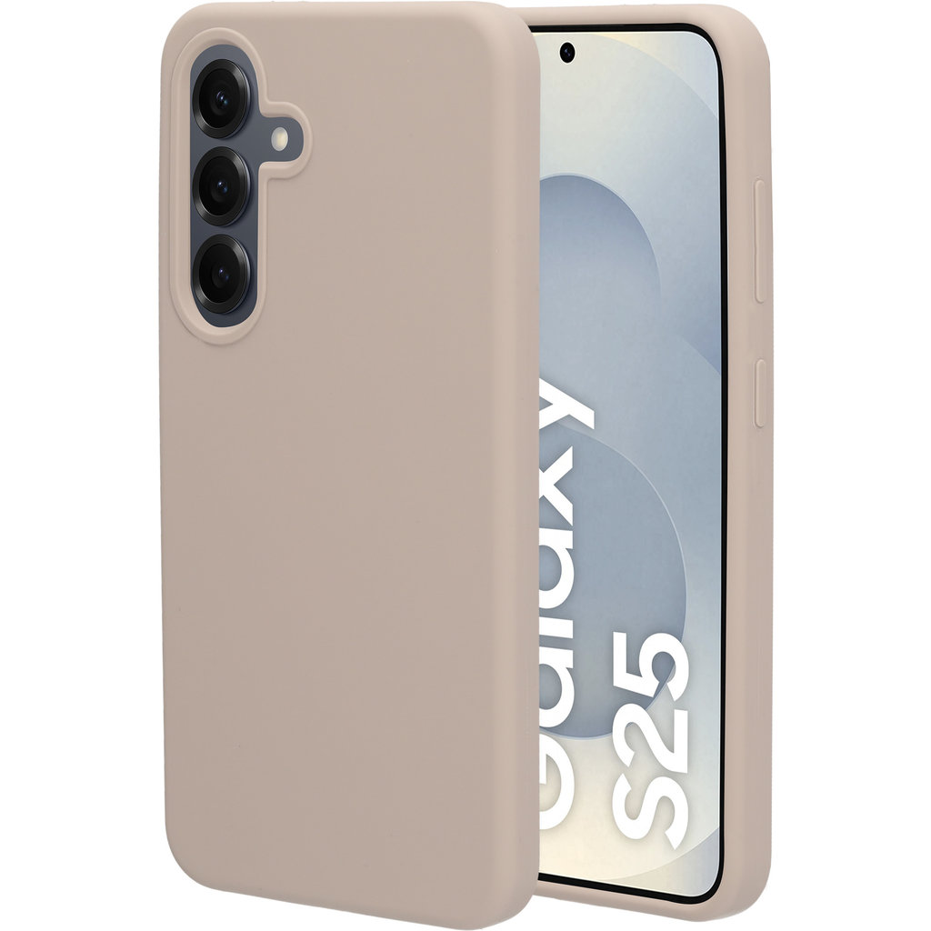 Mobiparts Silicone Cover Samsung Galaxy S25 Soft Salmon