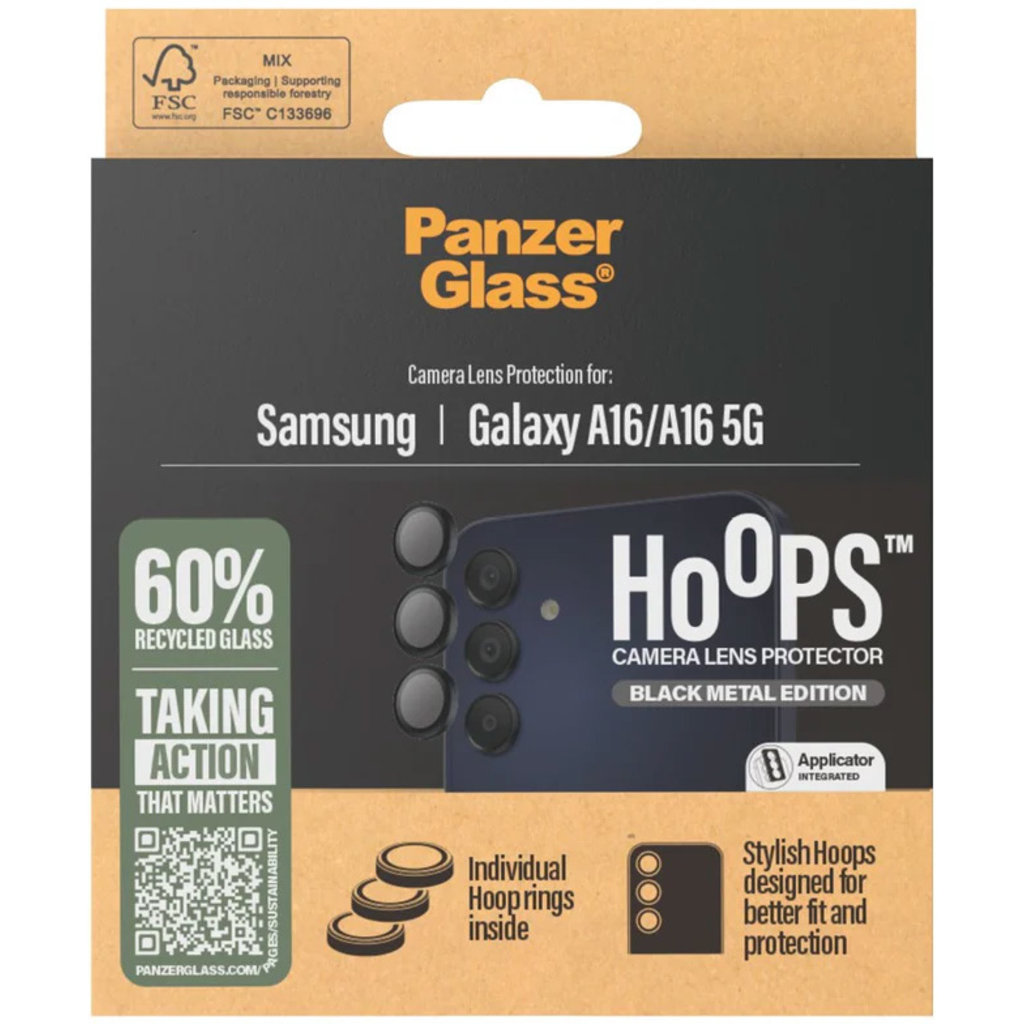 PanzerGlass Hoops Rings Samsung Galaxy A16/A16 5G Black