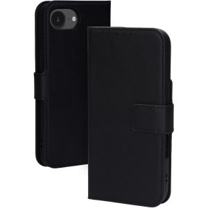 Mobiparts Classic Wallet Case Apple iPhone 16e Black (Magsafe Compatible)