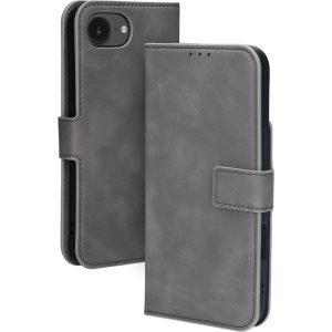 Mobiparts Classic Wallet Case Apple iPhone 16e Granite Grey (MagSafe Compatible)