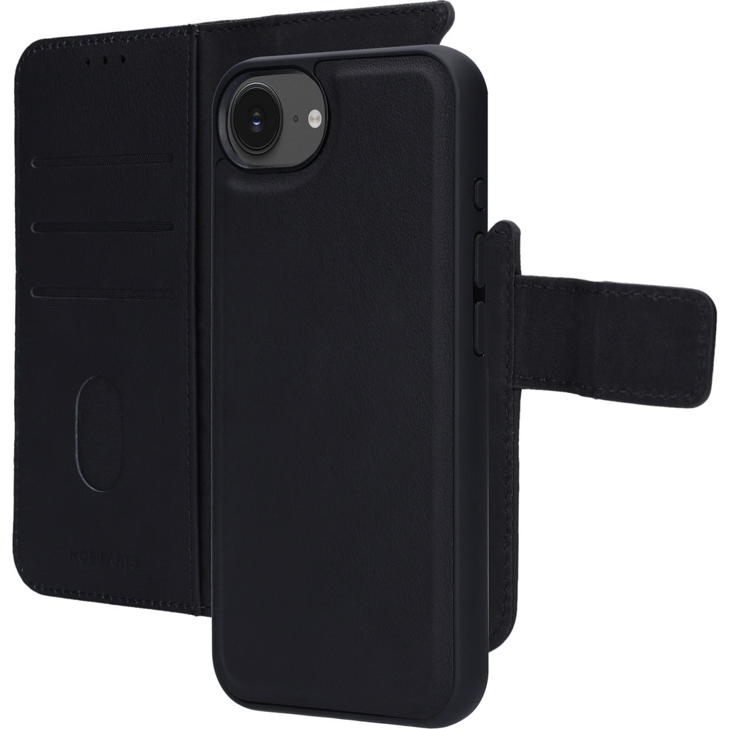 Mobiparts Leather 2 in 1 Wallet Case Apple iPhone 16e Black