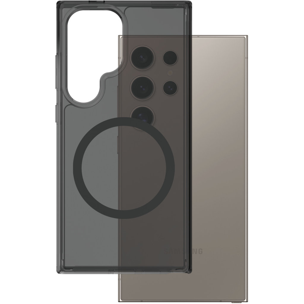 CARE by PanzerGlass Flagship Case Smokey Urban Combat w. Black QI Module Samsung S25 Ultra