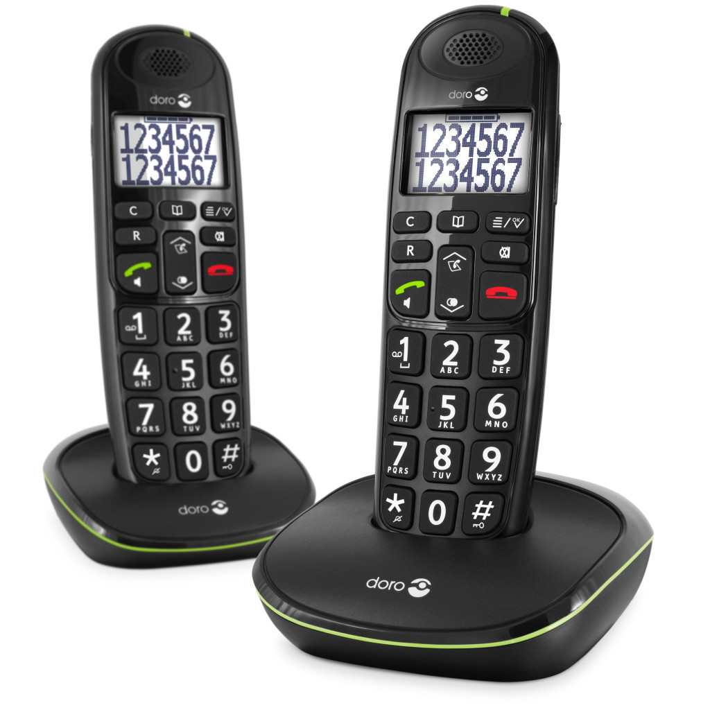 Doro PhoneEasy 110 Duo Dect Black