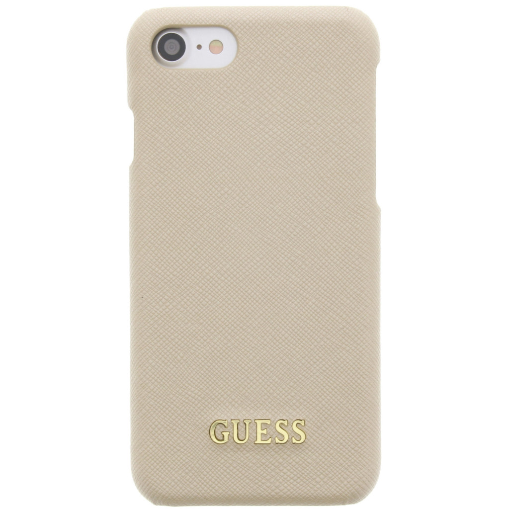 Guess Saffiano Backcover Case Apple iPhone 6/6S/7/8/SE (2020/2022) Beige GUHCP7TBE