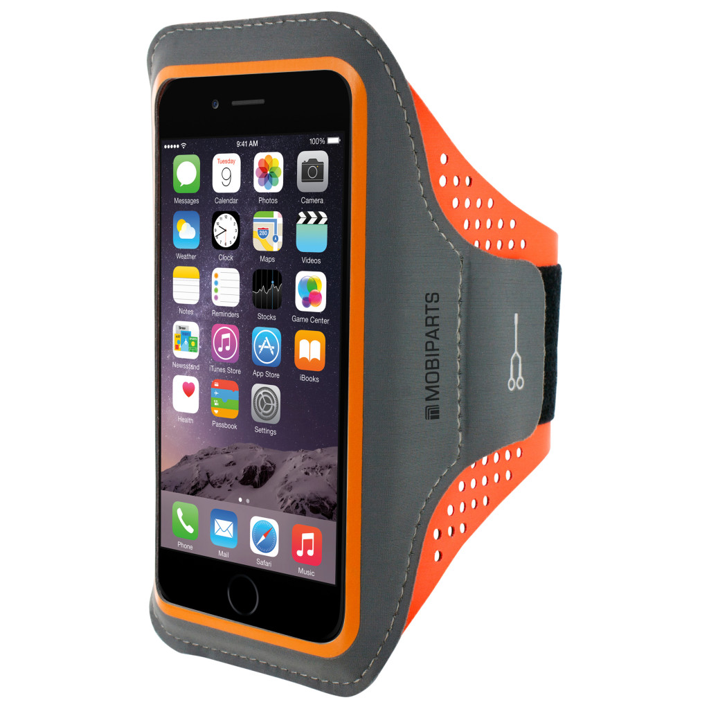 Mobiparts Comfort Fit Sport Armband Size L Neon Orange