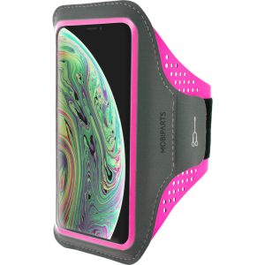 Mobiparts Comfort Fit Sport Armband Apple iPhone X/XS Neon Pink