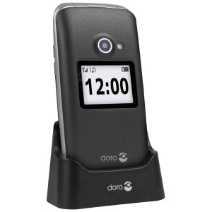 Doro 2424 2G Graphite/White + Cradle