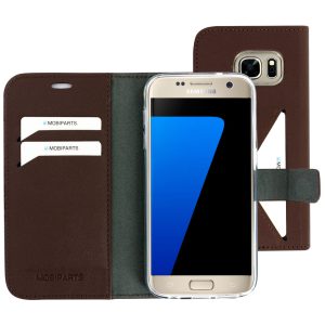 Mobiparts Classic Wallet Case Samsung Galaxy S7 Brown