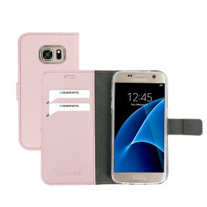 Mobiparts Saffiano Wallet Case Samsung Galaxy S7 Pink