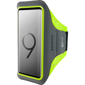Mobiparts Comfort Fit Sport Armband Samsung Galaxy S9 Plus Neon Green