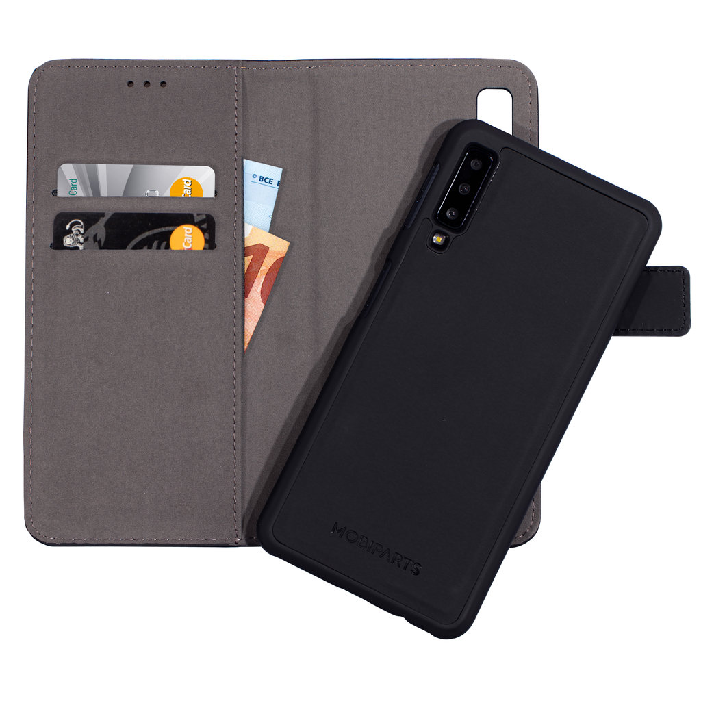 Mobiparts 2 in 1 Premium Wallet Case Samsung Galaxy A7 (2018) Black