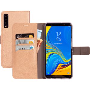 Mobiparts Saffiano Wallet Case Samsung Galaxy A7 (2018) Copper