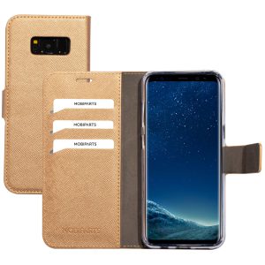 Mobiparts Saffiano Wallet Case Samsung Galaxy S8 Copper